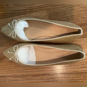 Jcrew gold flats